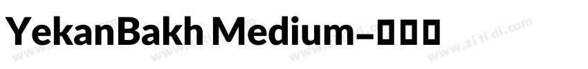 YekanBakh Medium字体转换